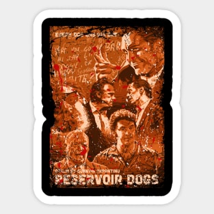 Retro Neo Noir Crime Film Sticker